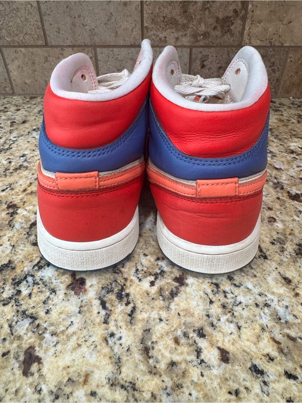 Jordan Air Jordan 1 Mid Multicolored Swoosh Leather Sz 9.5Colorblock DN3738-400 - Picture 5 of 8